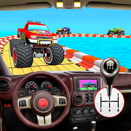 Monster Truck Racing Stunts