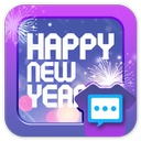 Happy New year 2019 skin 1 for Handcent Next SMS