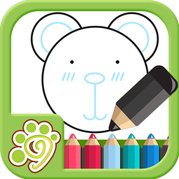 Draw by shape game for kids