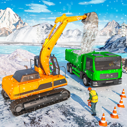 Snow excavator & road construction games 2020
