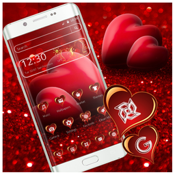 Red Romantic Heart Theme