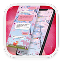 Pink Dream - Free, customize Messenger & SMS theme