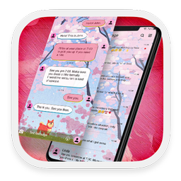 Pink Dream - Free, customize Messenger & SMS theme