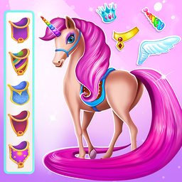 Unicorn Pony Horse Care Game