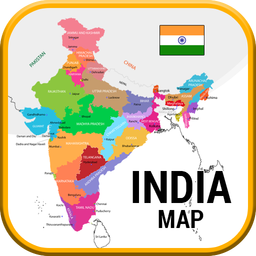 india map - in hindi with gk,