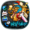 Hip-hop Cool Graffiti Monkey Theme