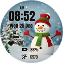 Cute Snowman Christmas Watch