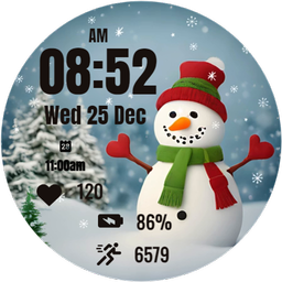 Cute Snowman Christmas Watch