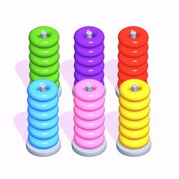 Hoop Stack - Color Puzzle Game