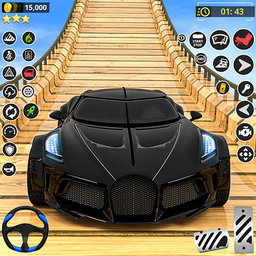 GT Car Stunt Race: Mega Ramps