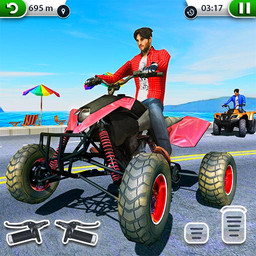 ATV City Traffic Racing Games 2019