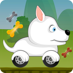 Kids Car racing games - Dogs