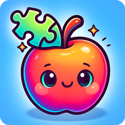 Puzzle for kids - learn food