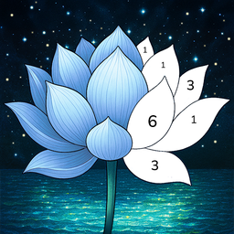 Lotus Color - Color by Number