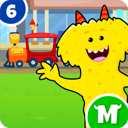 My Monster Town - Toy Train Games for Kids