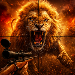 Animal Lion Sniper Hunter