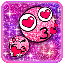 Glitter Emoji Stickers for Chatting (Add Stickers)