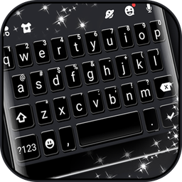 All Black SMS Keyboard Theme