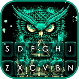 Angry Owl Art Keyboard Theme