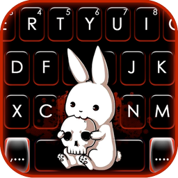Bad Rabbit Skull Keyboard Theme