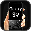 Black Galaxy S9 Keyboard Theme