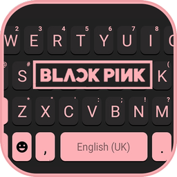 Black Pink Blink Keyboard Back