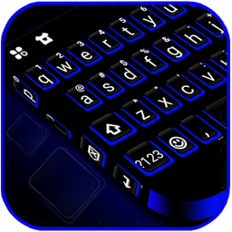 Blue Black Keyboard Theme