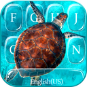 Blue Sea Turtle Keyboard Theme