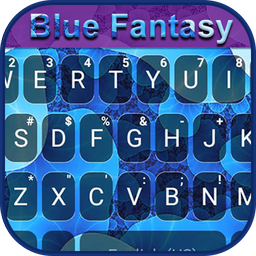 Blue Fantasy Keyboard Background