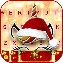 Christmas Unicorn Keyboard Theme