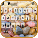 Colorful Pebbles Keyboard Back