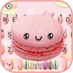 Colorful Sugar Macaroons Keyboard Theme