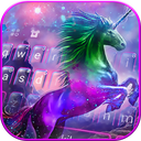Coloring Unicorn Keyboard Theme