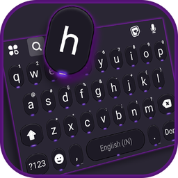 Cool Neon SMS Keyboard Background