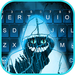 Creepy Devil Smile Cat Keyboard Theme