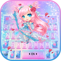 Cupid Pretty Girl Keyboard Theme