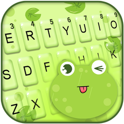 Cute Frog Tongue Keyboard Theme