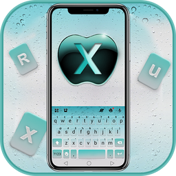 Cyan Phone X Keyboard Theme