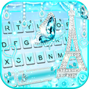 Diamond Paris Butterfly Keyboard Theme