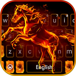 Flaming Fire Horse Theme