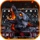 Flaming Wolf Keyboard Theme