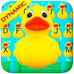 Funny Yellow Duck Pool Keyboard Theme