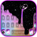 Galaxy Color Drip Keyboard Background