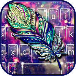 Galaxy Feather Keyboard Theme