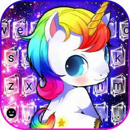 Kawaii Unicorn Keyboard Theme