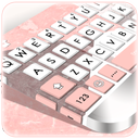 Geometric Coral Pink Keyboard Theme