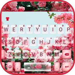 Girly Garden Flowers Keyboard Theme