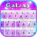 Glitter Galaxy Sky Keyboard Theme