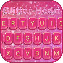 Glitter Heart Emoji Keyboard