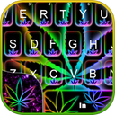 Glow Rasta Weed Keyboard Theme